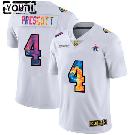 Dallas Cowboys Tröjor Dak Prescott 4 Nike 2020 Flerfärgad Vit - Barn Dallas Cowboys Tröjor Dak Prescott 4 Nike 2020 Flerfärgad Vit - Barn
